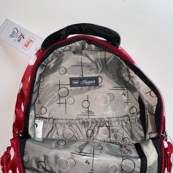 Lug Hopper Backpack Crimson Large Dot Disney Minnie Mouse Polka Dots main image 12